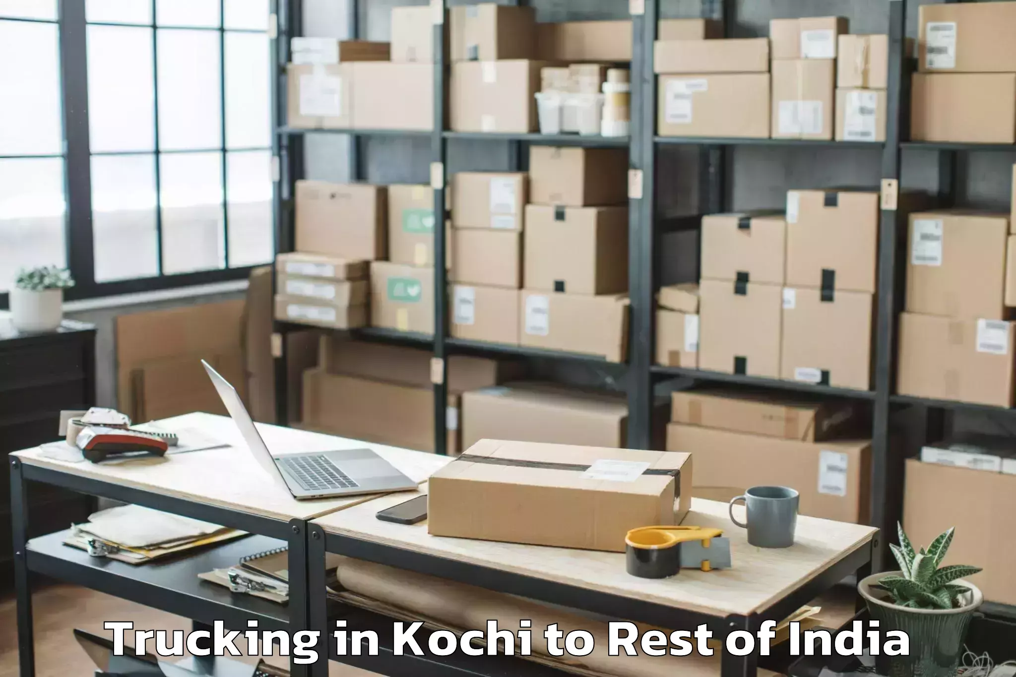 Hassle-Free Kochi to Tripuraram Trucking